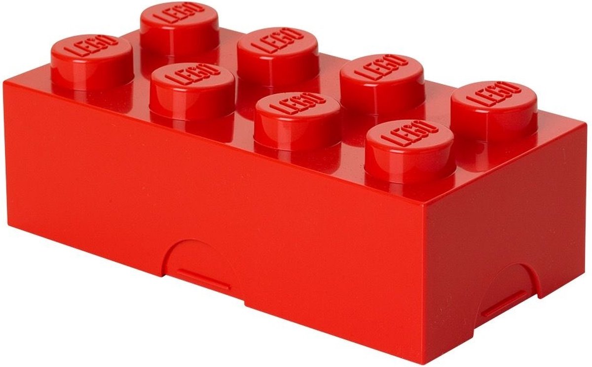 Boîte à lunch Brick 4 avec poignée, vert sable - LEGO