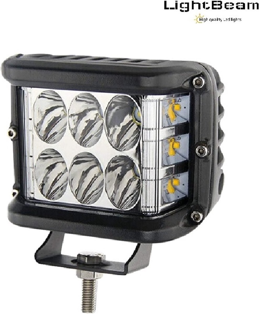 Lightbeam Sideshooter LED werklamp 36 watt combinatie R10 gecertificeerd
