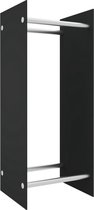 vidaXL-Haardhoutrek-40x35x100-cm-gehard-glas-zwart