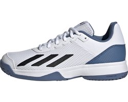 adidas Performance Courtflash Tennis Schoenen - Kinderen - Wit- 35 1/2