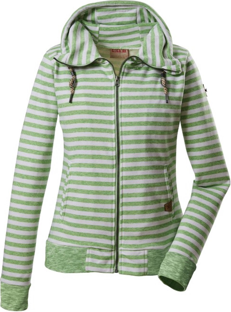 Killtec dames vest 36676 - groene streep - maat 46