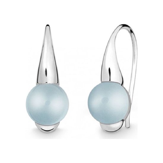 Quinn - Silver Earring with Blue Topaz - 035770958