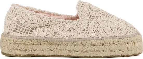 MANEBI Dames Espadrilles G43d0 Beige - Maat 36