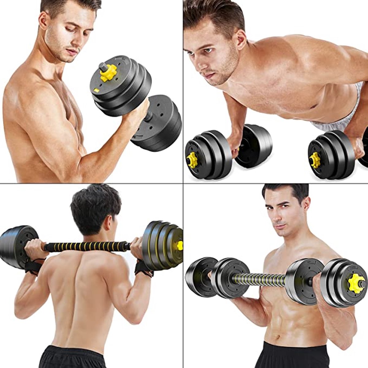 Dumbbell Set / voor heren Dames Workout Fitness Training Gewichtheffen, voor thuisgymnastiek 15 kg – foto 5
