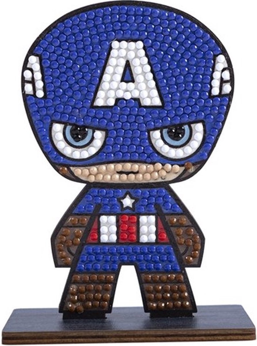 Crystal Art Figurine Marvel Captain Amercia