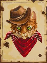 Diamond Painting Cowboy Cat