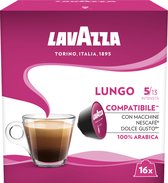 Lavazza Espresso Lungo Capsules - Geschikt voor Dolce Gusto Apparaat - 3 x 16 stuks