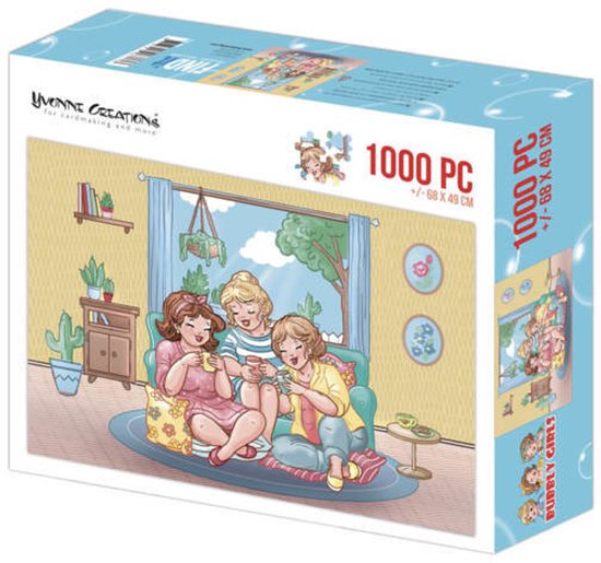 Puzzel 1000 pc - Yvonne Creations - Bubbly Girls Tea Time  002