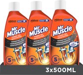 3x Mr. Muscle Power Gel Ontstopper 500 ml