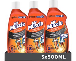 Mr. Muscle Power Gel Ontstopper - 3 x 500 ml - Voordeelverpakking