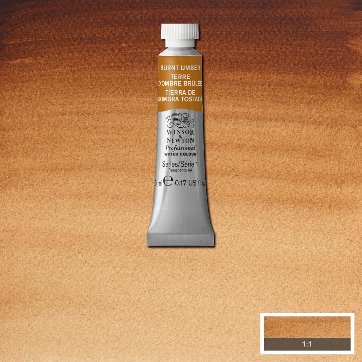 W&N Professional Aquarelverf 5ml | Burnt Umber
