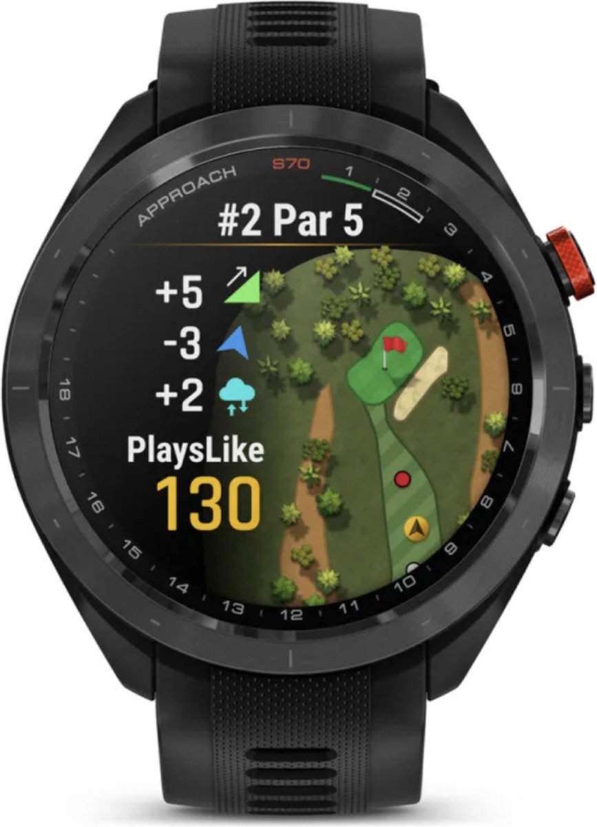 Afbeelding 2 van Garmin Approach S70 GPS Golfhorloge 47mm Zwart