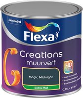 Flexa Creations - Muurverf - Extra Mat - Magic Midnight - 250ml