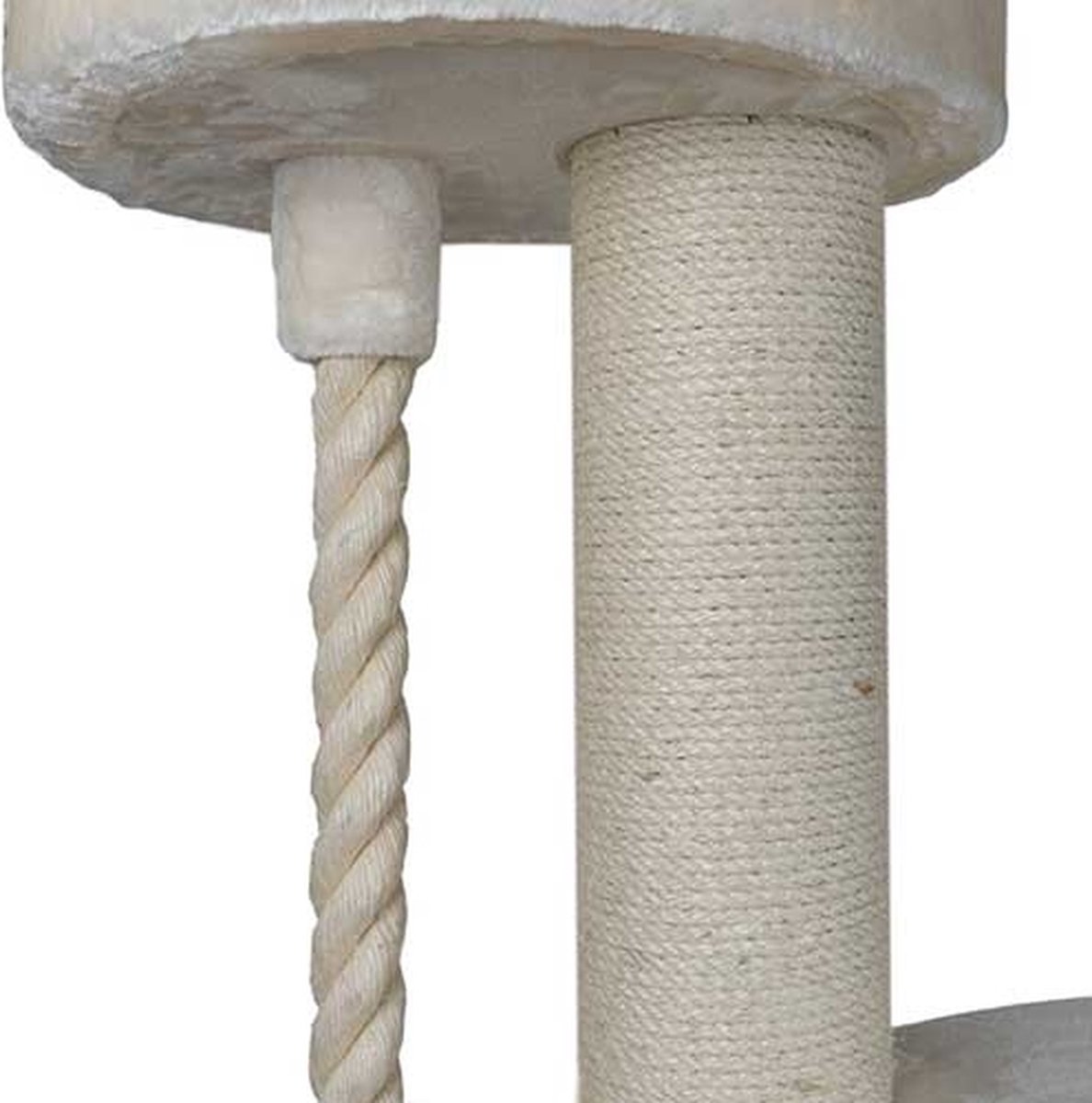Quapas - XXL krabpaal - katten krabpaal - groot - maine coon - boskat - Sturdy creame - 44kg - 143cm h thumbnail 8