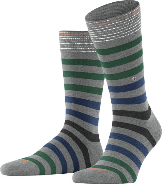 Burlington Blackpool One size duurzaam biologisch katoen sokken heren grijs - Maat 40-46