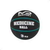 Medicijnbal 3KG - Medicinebal 3KG - Rubber - Top kwaliteit - Zwart/Groen