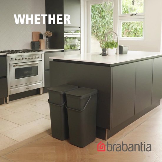 Brabantia Sort & Go poubelle 12 litres - Dark Grey