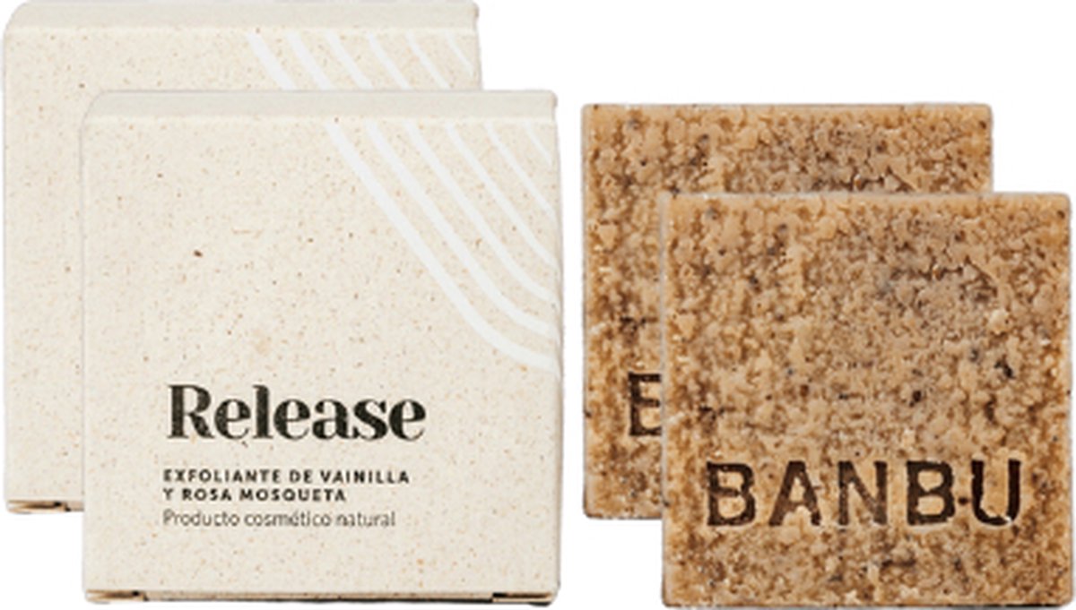 Banbu Soap bar Exfoliatie - Douchemiddel - Release - 2 x 100 gr - Zero Waste