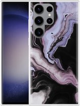 Cazy Hoesje geschikt voor Samsung Galaxy S23 Ultra Liquid Marble