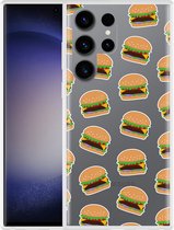 Cazy Hoesje geschikt voor Samsung Galaxy S23 Ultra Burgers