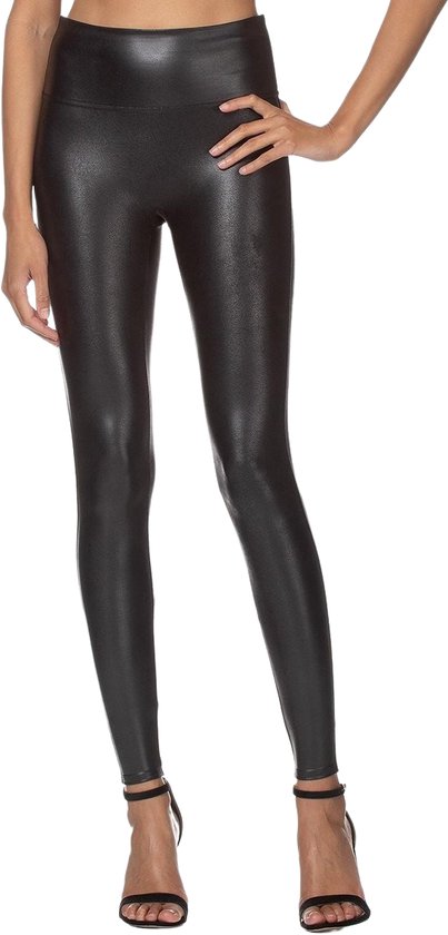 Zwarte Leatherlook Legging  Sexy zwarte dames leggings leerlook