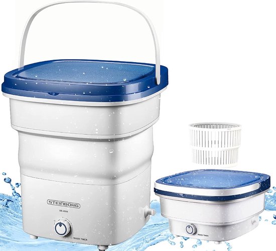 Wasmachine: Bolture Mini Wasmachine – Mini Vaatwasser Draagbaar – Stijvolle Was Machine Opvouwbaar– 135W - 1.5kg capaciteit, van het merk Bolture