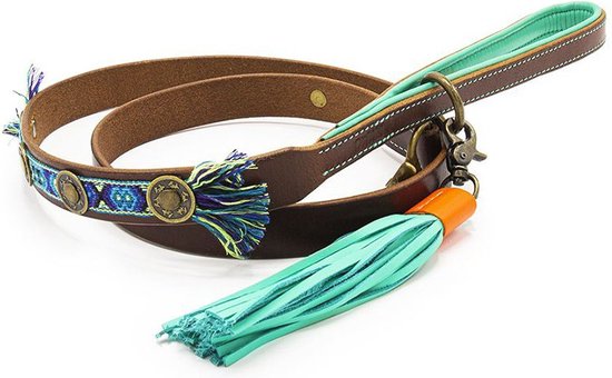 Dwam Looplijn Boho Juan S Bruin&Blauw 135x1.7 cm