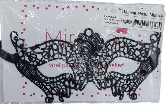 Miresa Masker Mm049 Sexy Kanten Masker Zwart Voor Cam Of Gemaskerd Bal Bol 9895