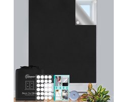 Rolgordijnen voor ramen zonder boren-300 * 145cm dakraam blackout scherm, draagbare reis blackout, voor familie en reizen, incl. Nano zelfklevende tapes, meetlint, vrije besnoeiing
