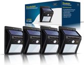 Ferodelli® Solar Buitenlamp met Bewegingssensor - 40 LEDs - Tuinverlichting op Zonne energie - 4 stuks