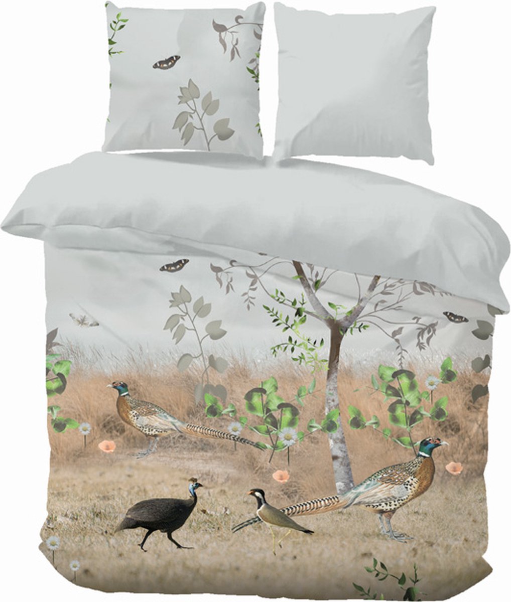 iSleep Dekbedovertrek Jolanda - Litsjumeaux - 240x200/220 cm - Fazant