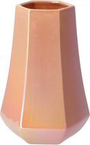 Daan Kromhout - Daira - Vase - Perle Pêche - 17x25cm - Facette basse - Céramique