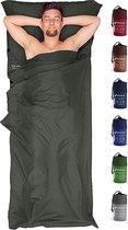 grote lakenzak met tas, verkrijgbaar in 7 kleuren, microfiber slaapzak, met extra kussencompartiment, licht en zijdeachtig