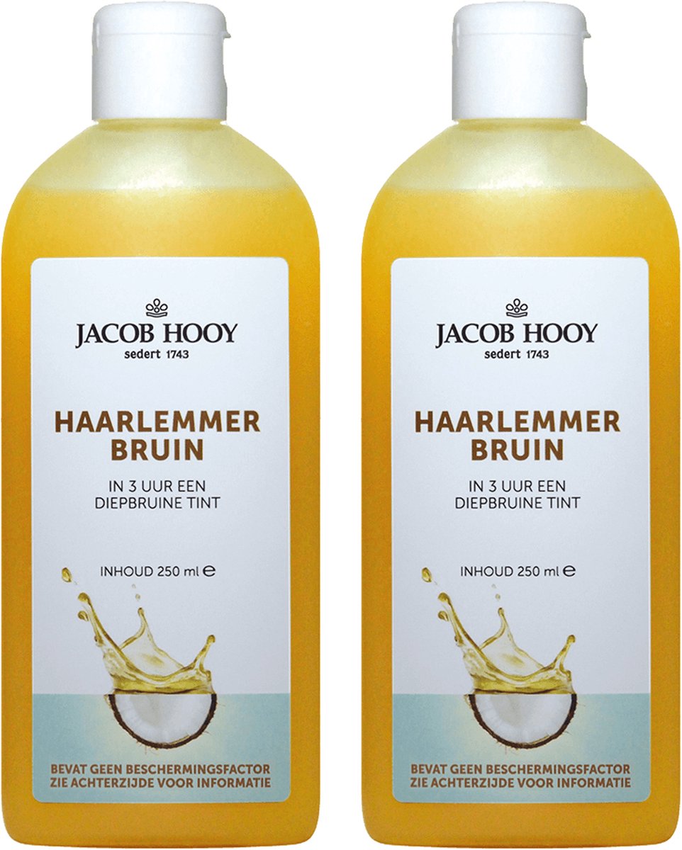 Goedkoopste Jacob Hooy Haarlemmerbruin - Snelbruiner - 2x250 ml - SPF 0