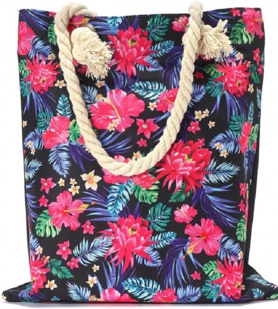 Un shopper de vacances joyeux et confortable, un sac de vacances (40cm x 35,5cm). Facile à emporter pour une promenade sur le boulevard, mais aussi un sac douillet à emporter lors de vos courses. Pour soi ou en cadeau.