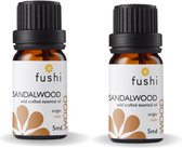 Fushi - Sandalwood Oil Indian - Organic - 5 ml - 2 Pak