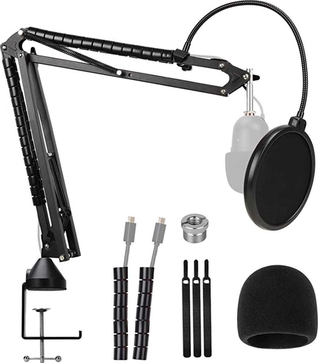 professional microphone arm - QuadCast Boom Arm Stand / microfoonhouder, microphone arm standard adjustable microphone stand