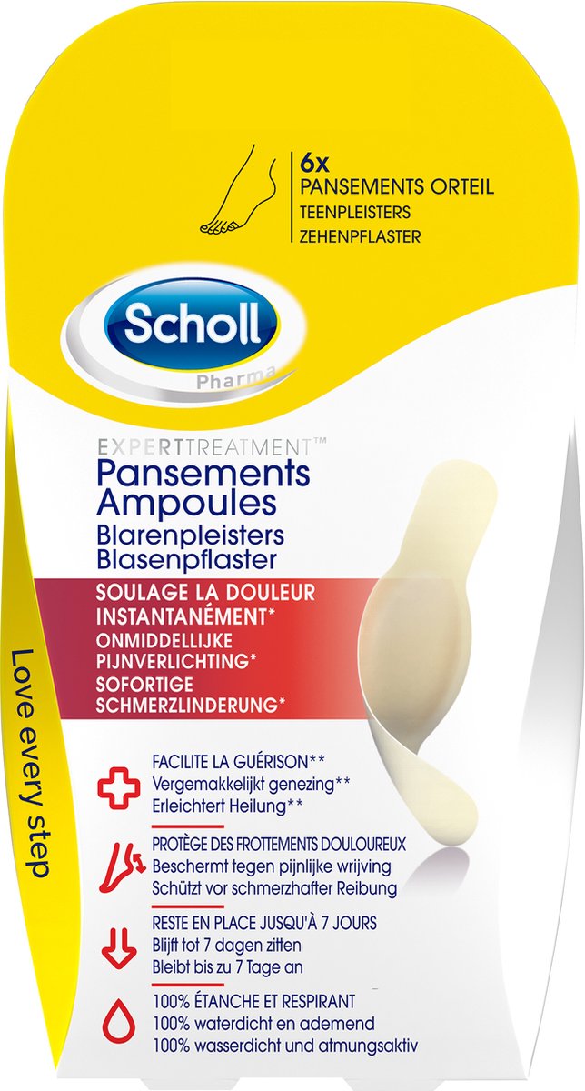 Goedkoopste Scholl Pharma Blarenpleisters Teen - 6 stuks