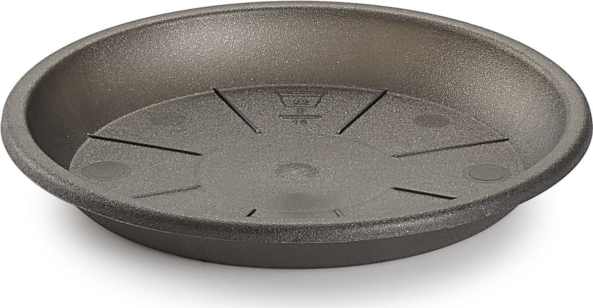 PlasticForte Opvangschaal/onderbord Plantenpot - antraciet - D30 cm - voor pot Dia 35/40 cm