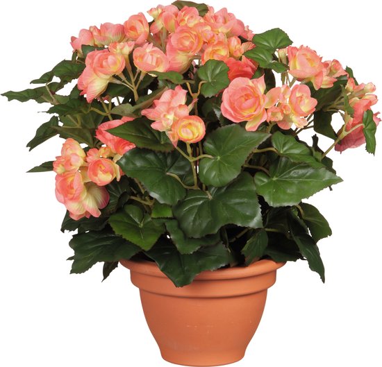 Bloesem kunstboom 105 cm, stam van echt hout, staand in een stenen witte pot | Voorbeelden van/voor onze klanten. | Kunstbloemen boeket/boeketten Rode Beagle goedkoop en kwaliteit