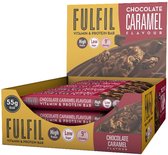 Fulfil Nutrition Vitamin & Protein Bar - Barres protéinées - Chocolat Caramel - 15 barres protéinées (825 grammes)