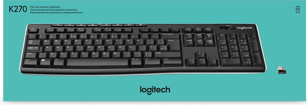 Claviers : Clavier Logitech Sans Fil K270 Azerty