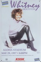 Wand Bord Concert Muziek - Whitney Houston - Aloha Stadium 1997 - Exclusief