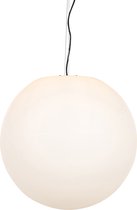 QAZQA nura - Moderne Hanglamp voor buiten - 1 lichts - Ø 56 cm - Wit - Buitenverlichting