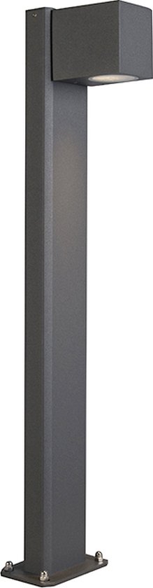 QAZQA baleno - Moderne LED Smart Staande Buitenlamp | Staande Lamp voor buiten incl. wifi - 1 lichts - H 65 cm - Donkergrijs - Buitenverlichting