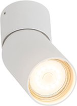QAZQA falo - Moderne Plafondspot | Spotje | Opbouwspot - 1 lichts - L 10.8 cm - Wit - Woonkamer | Slaapkamer | Keuken