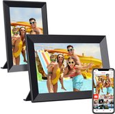 iMoshion Digitale Fotolijst met WiFi - 10.1 inch - Frameo App - Fotokader met Touchscreen - Micro SD - 16GB - Moederdag Cadeautje - Zwart