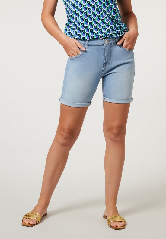 Miss Etam dames Short 'Jackie' blauw - Regulier