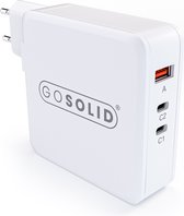 GO SOLID! ® - 3-Poort USB Adapter 100W (USB A + USB C + USB C)