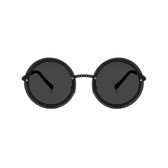 RANO - Lunettes de soleil rondes noires - UV400 - lunettes festival / lunettes hippie / lunettes techno / lunettes rave / lunettes papillon / lunettes de soleil rétro / femmes / hommes / unisexe / lunettes de soleil
